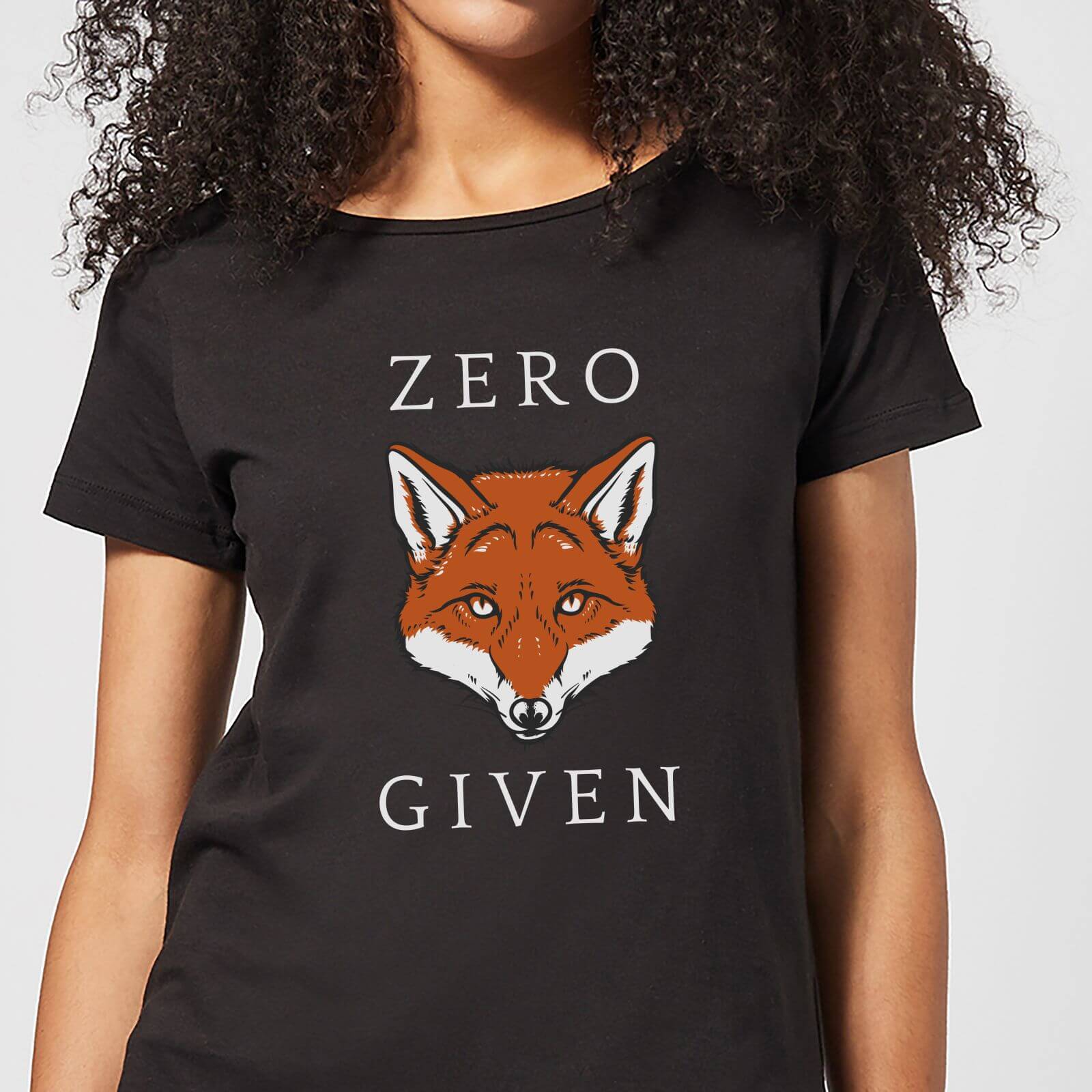 By Iwoot Zero fox given women's t-shirt - black - 5xl - black