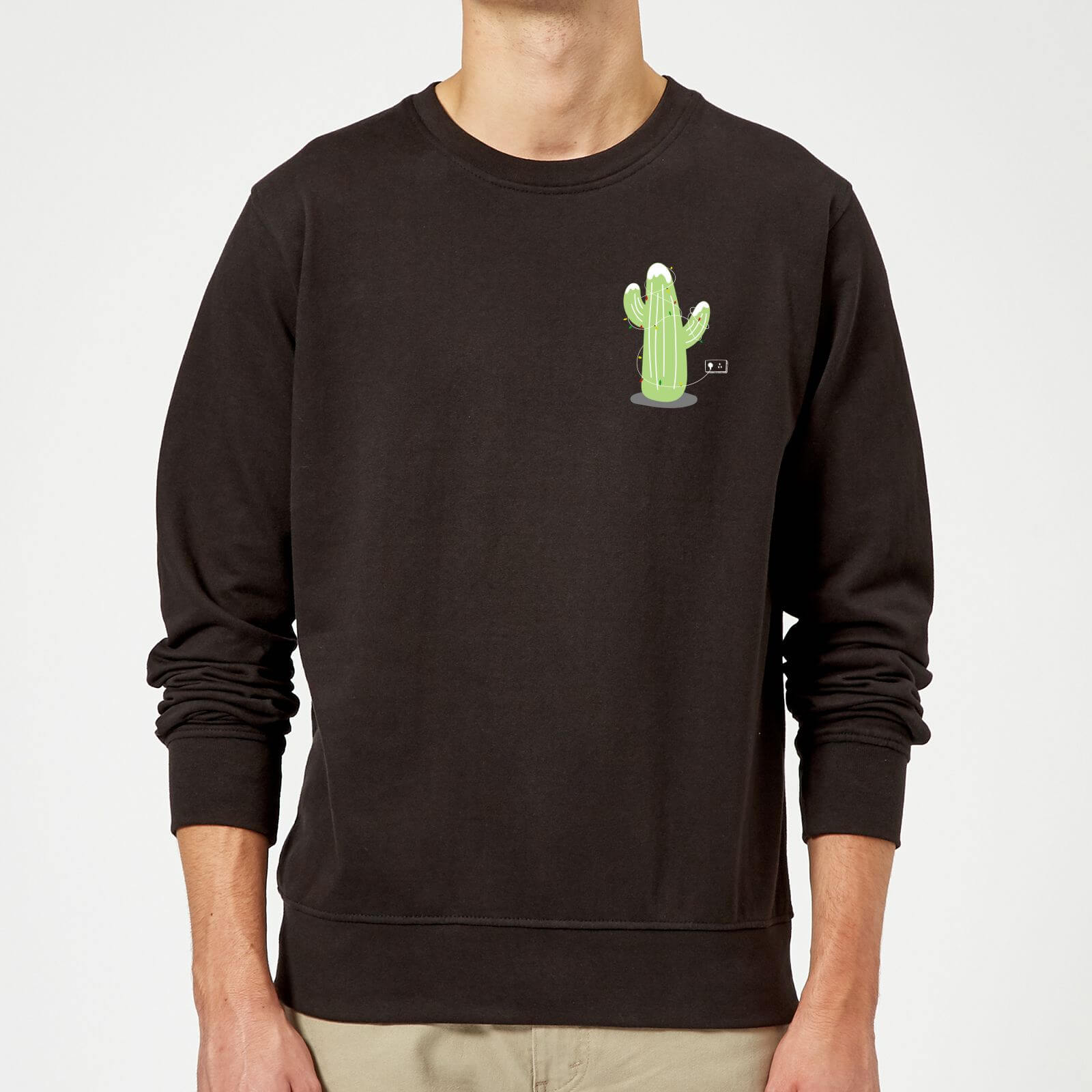 Cactus Fairy Lights Sweatshirt - Black - 5XL - Black