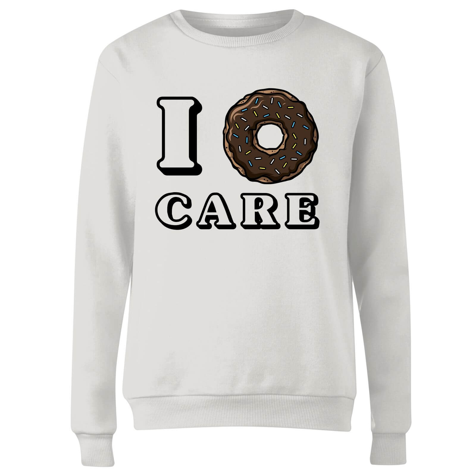 I Donut Care Women's Sweatshirt - White - S - White