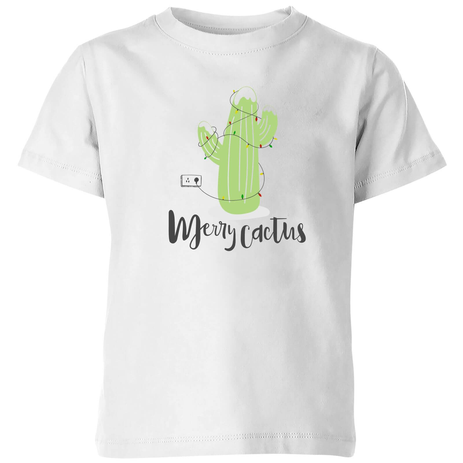 Merry Cactus Kids' T-Shirt - White - 5-6 Years - White