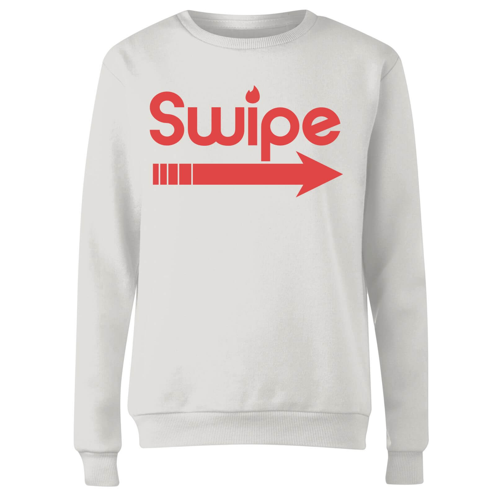 Swipe Right Women's Sweatshirt - White - S - White