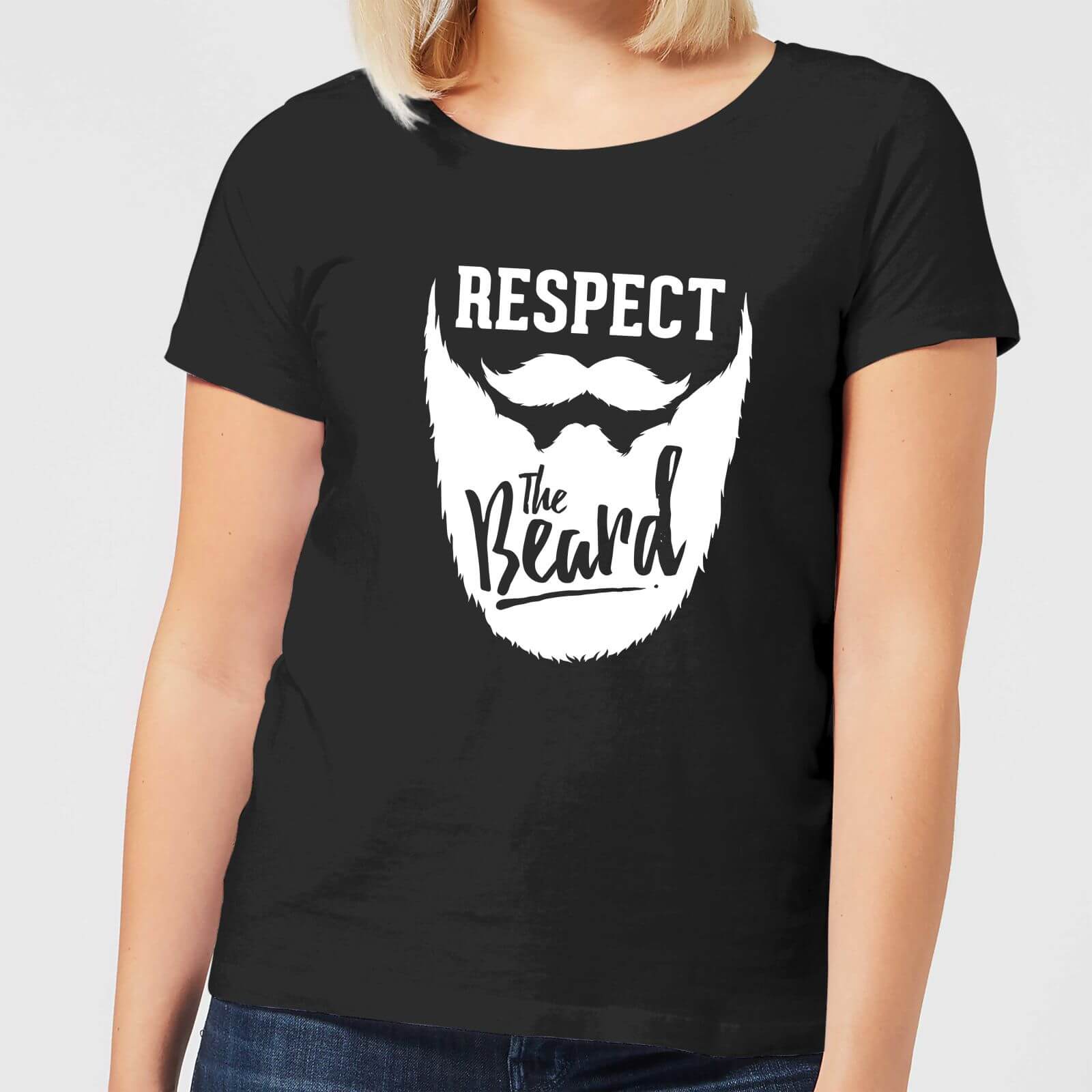 

Respect the Beard Women's T-Shirt - Black - 5XL - Noir