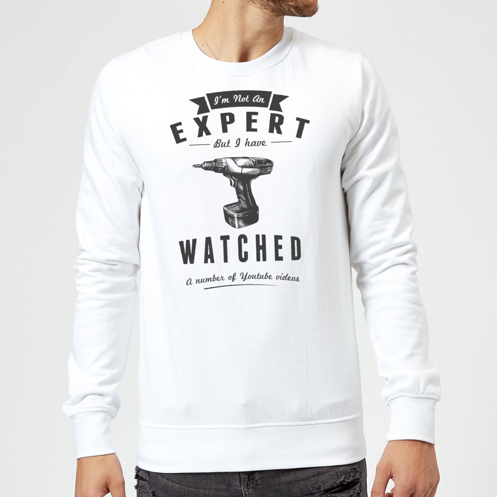 Im not an Expert Sweatshirt - White - M - White