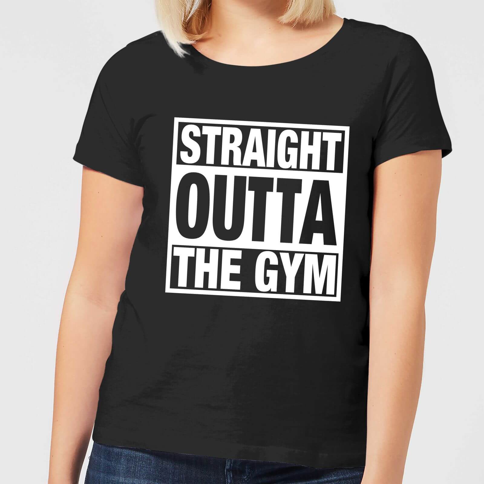 By Iwoot Straight outta the gym women's t-shirt - black - 5xl - black