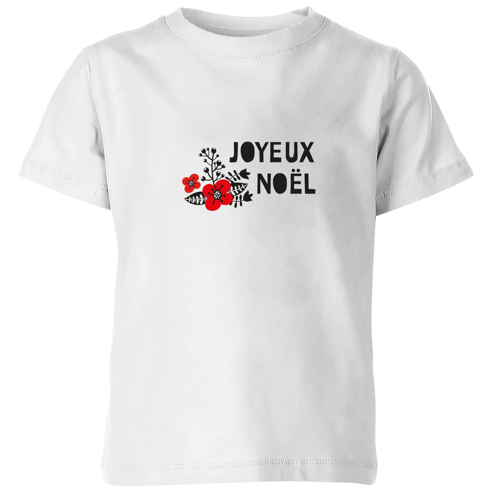 Joyeux Noel Kids' T-Shirt - White - 3-4 Years - White
