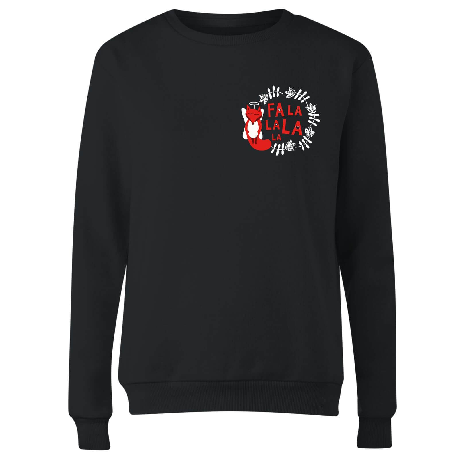 Fa La La La La Women's Sweatshirt - Black - S - Black