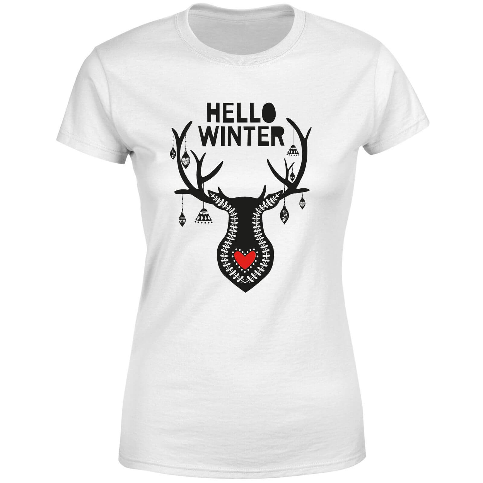 Hello Winter Women's T-Shirt - White - S - White