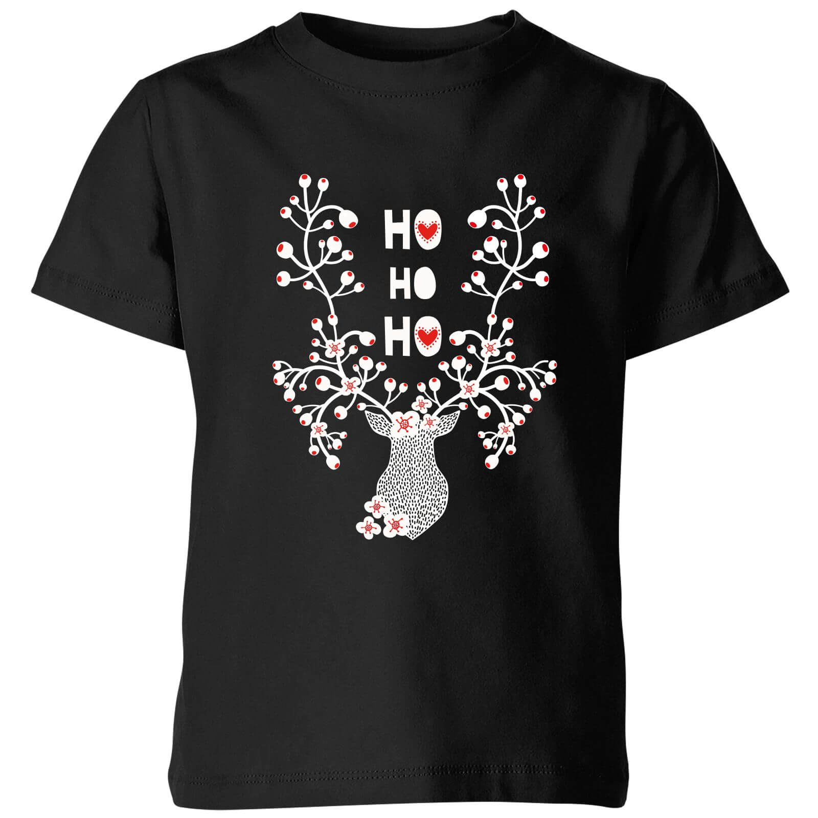 Ho Ho Ho Kids' T-Shirt - Black - 3-4 Years - Black