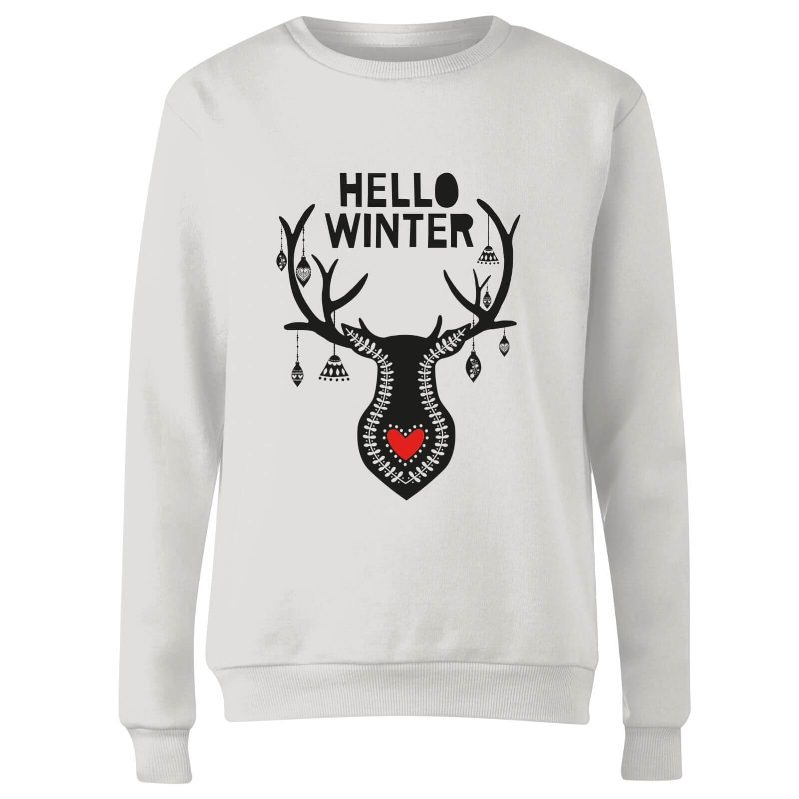 Hello Winter Women's Sweatshirt - White - XL - White