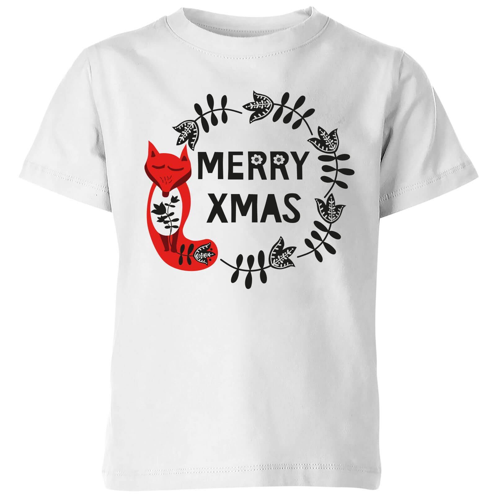 Merry Christmas Kids' T-Shirt - White - 7-8 Years - White
