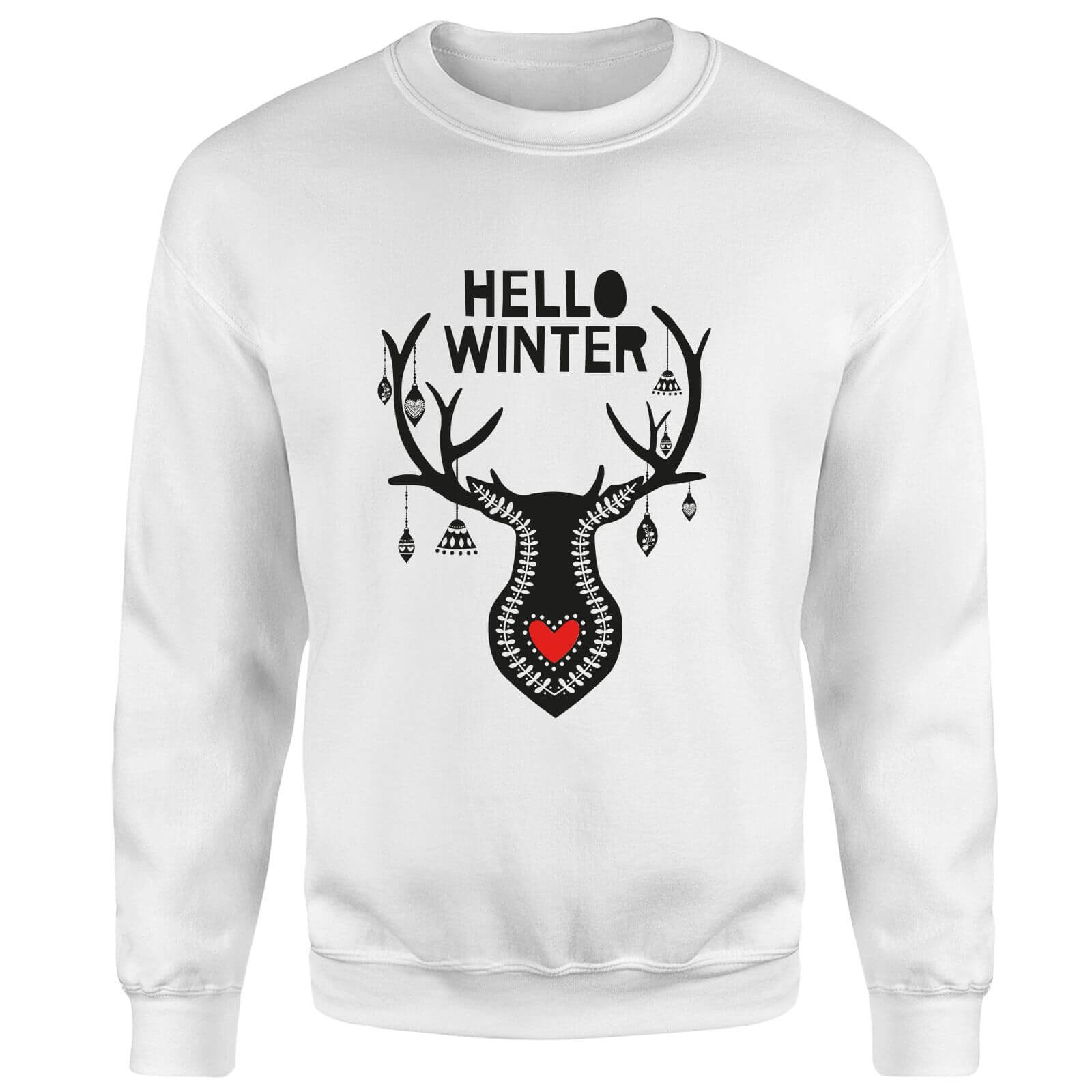 Hello Winter Sweatshirt - White - S - White