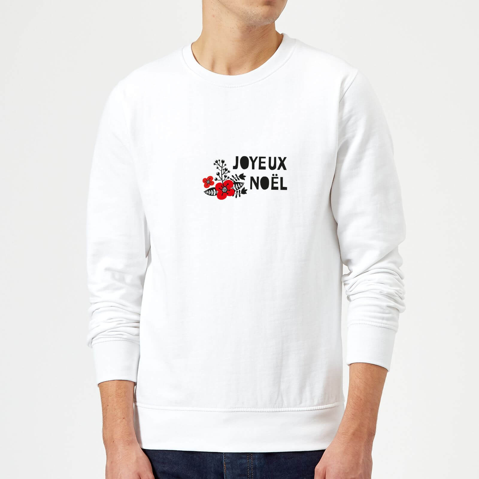Joyeux Noel Sweatshirt - White - M - White