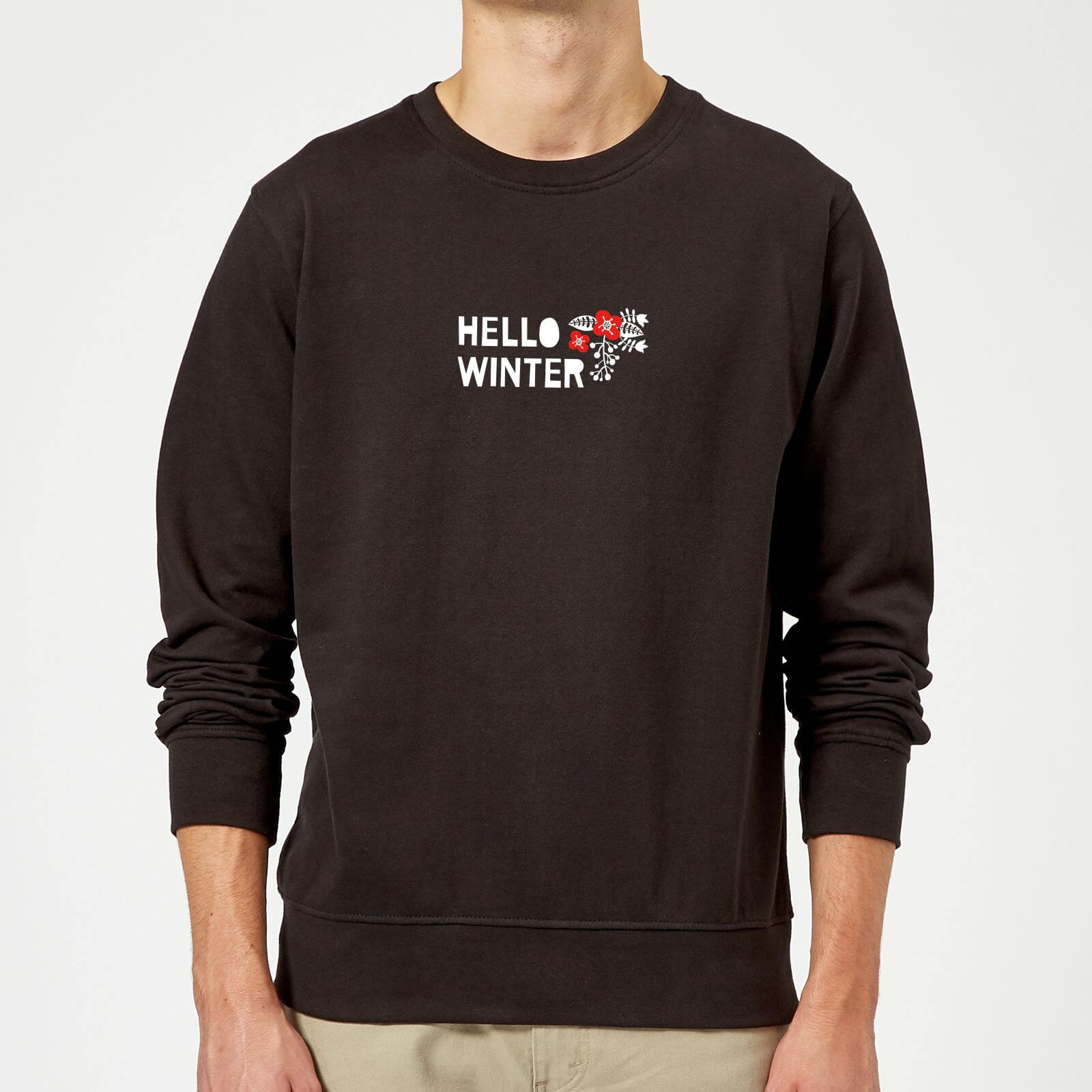 Hello Winter Sweatshirt - Black - 5XL - Black