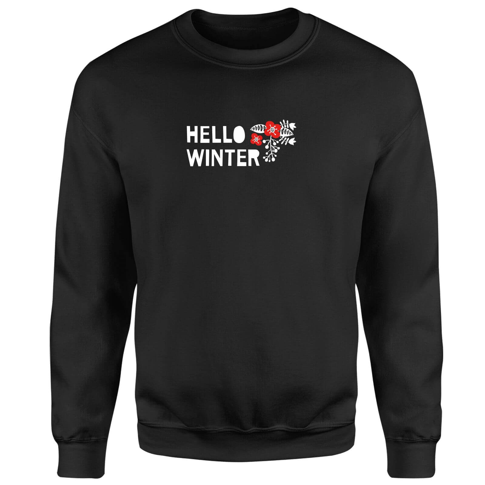 Hello Winter Sweatshirt - Black - S - Black