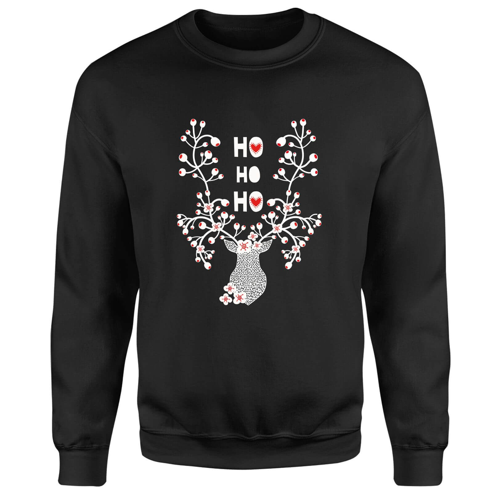 Ho Ho Ho Sweatshirt - Black - S - Black