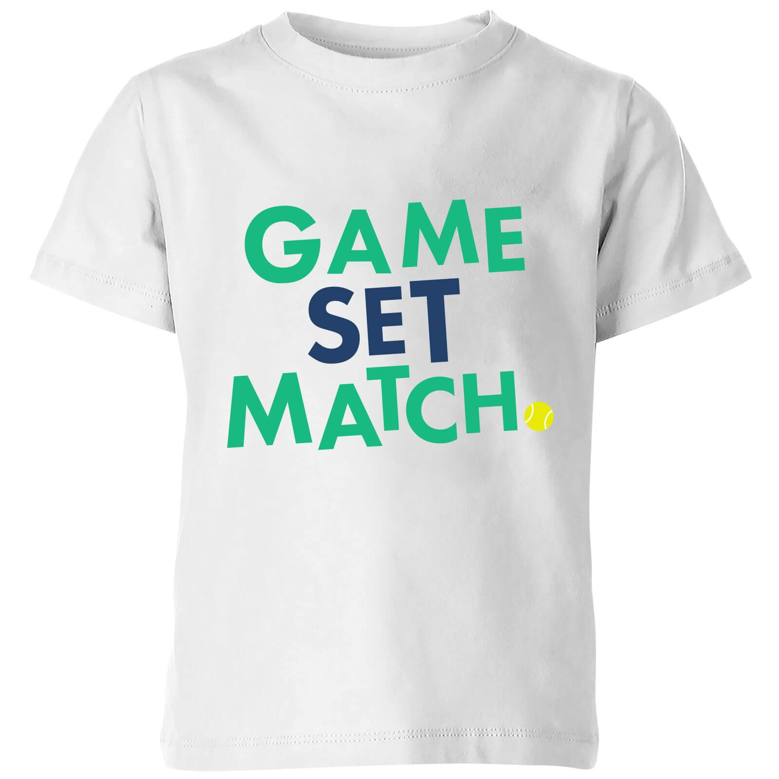Game Set Match Kids' T-Shirt - White - 3-4 Years - White