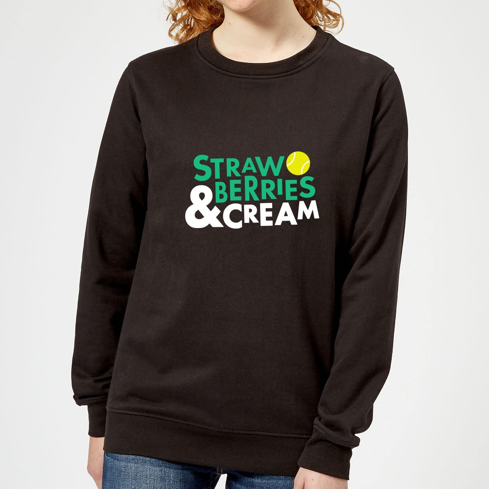 Strawberries and Cream Women's Sweatshirt - Black - XS - Black