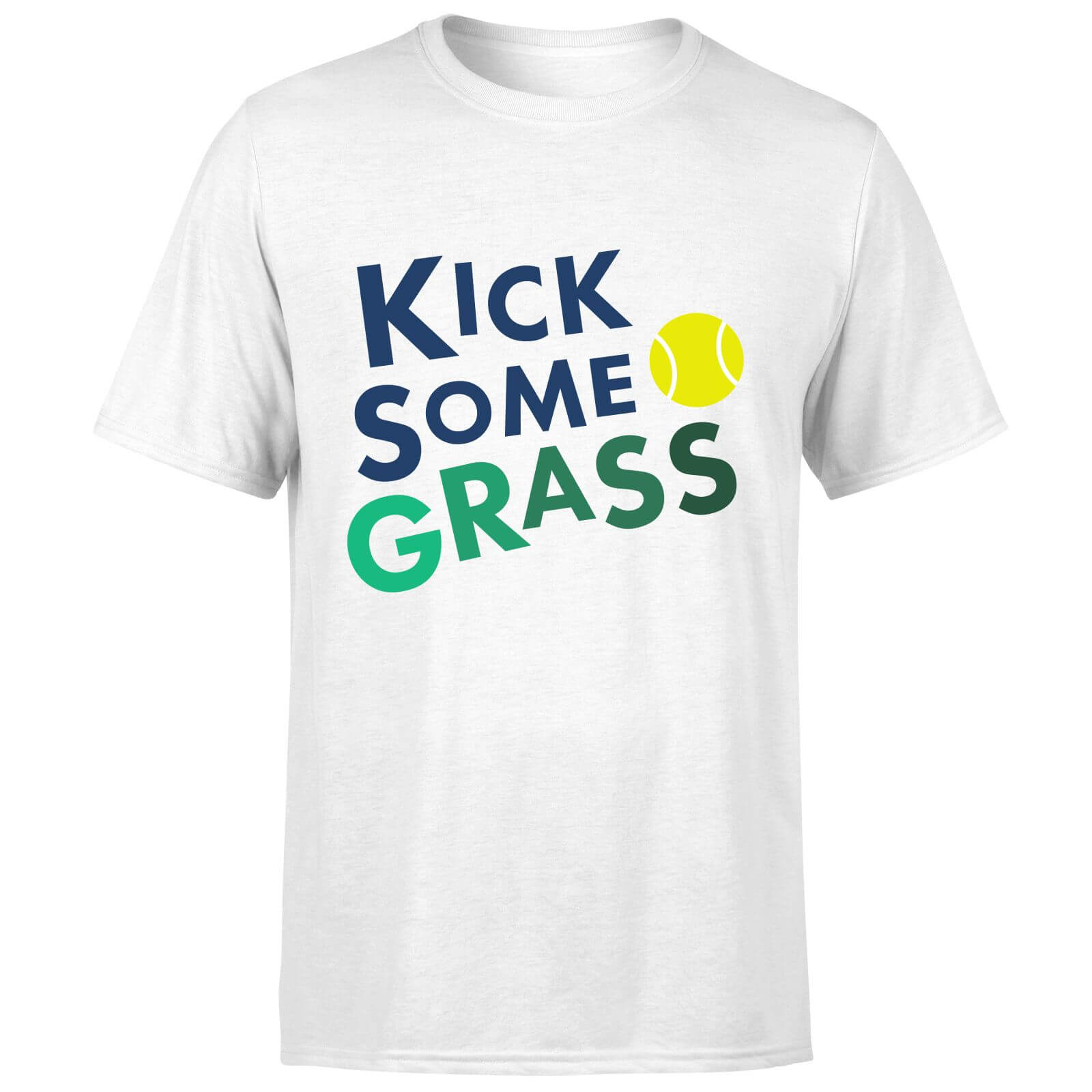 Kick Some Grass T-Shirt - White - XL - White