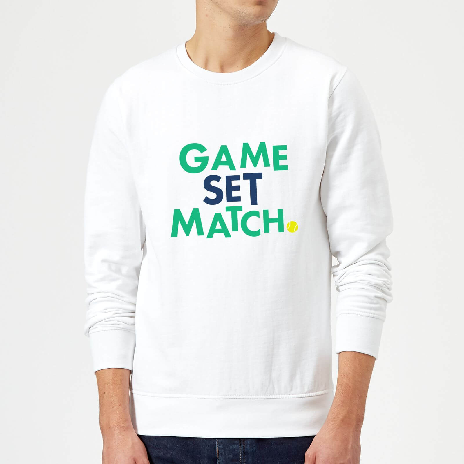 Game Set Match Sweatshirt - White - S - White