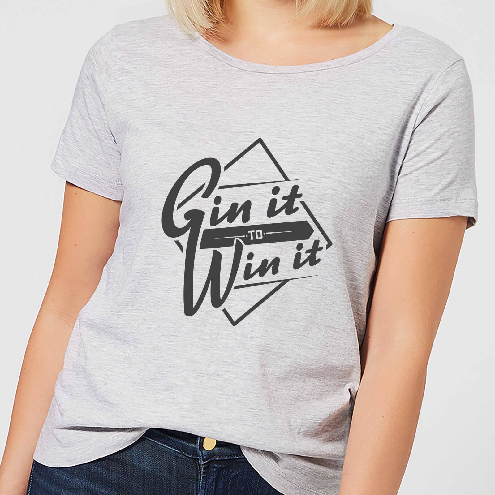 Gin it to Win it Women's T-Shirt - Grey - XL - Grey