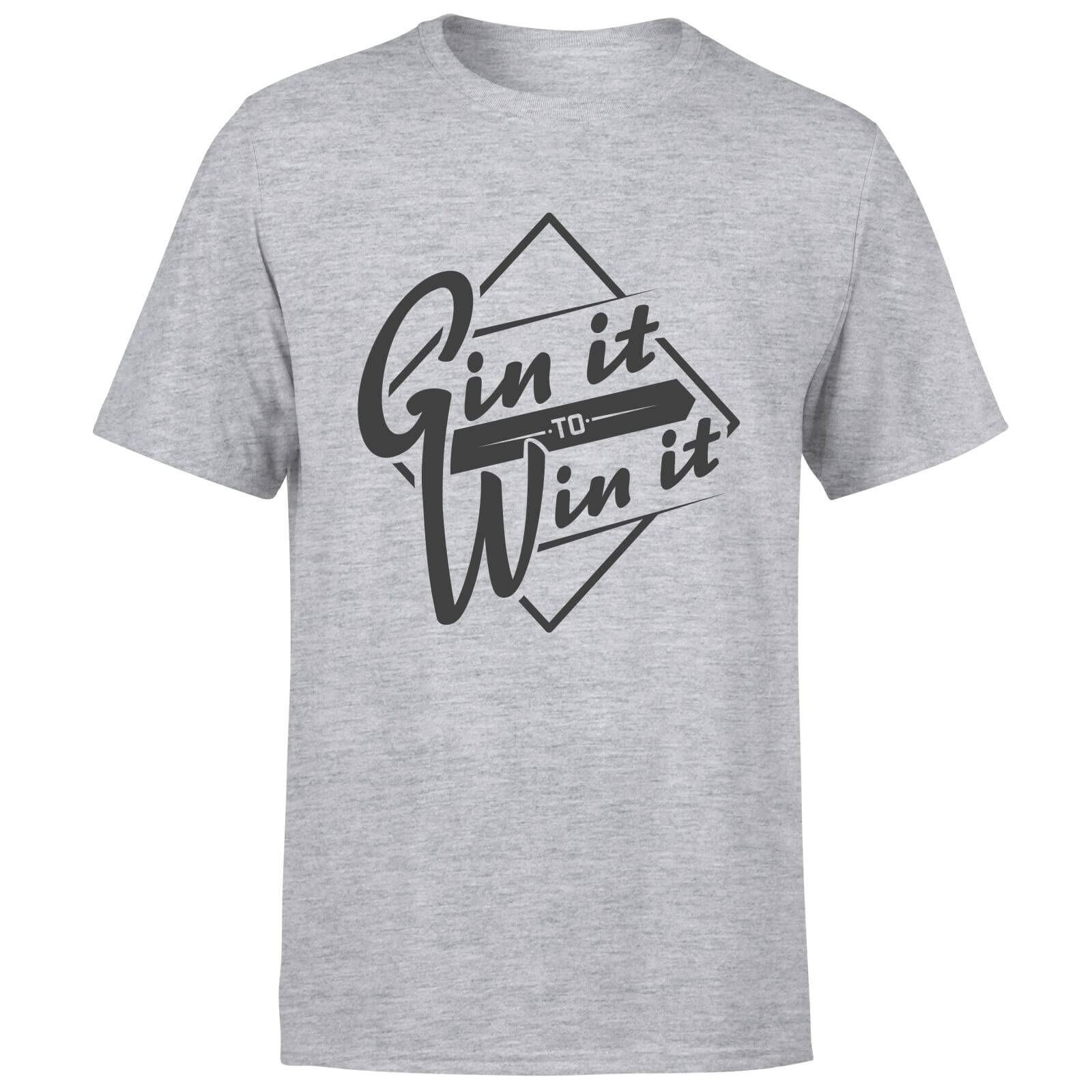 Gin it to Win it T-Shirt - Grey - S - Grey