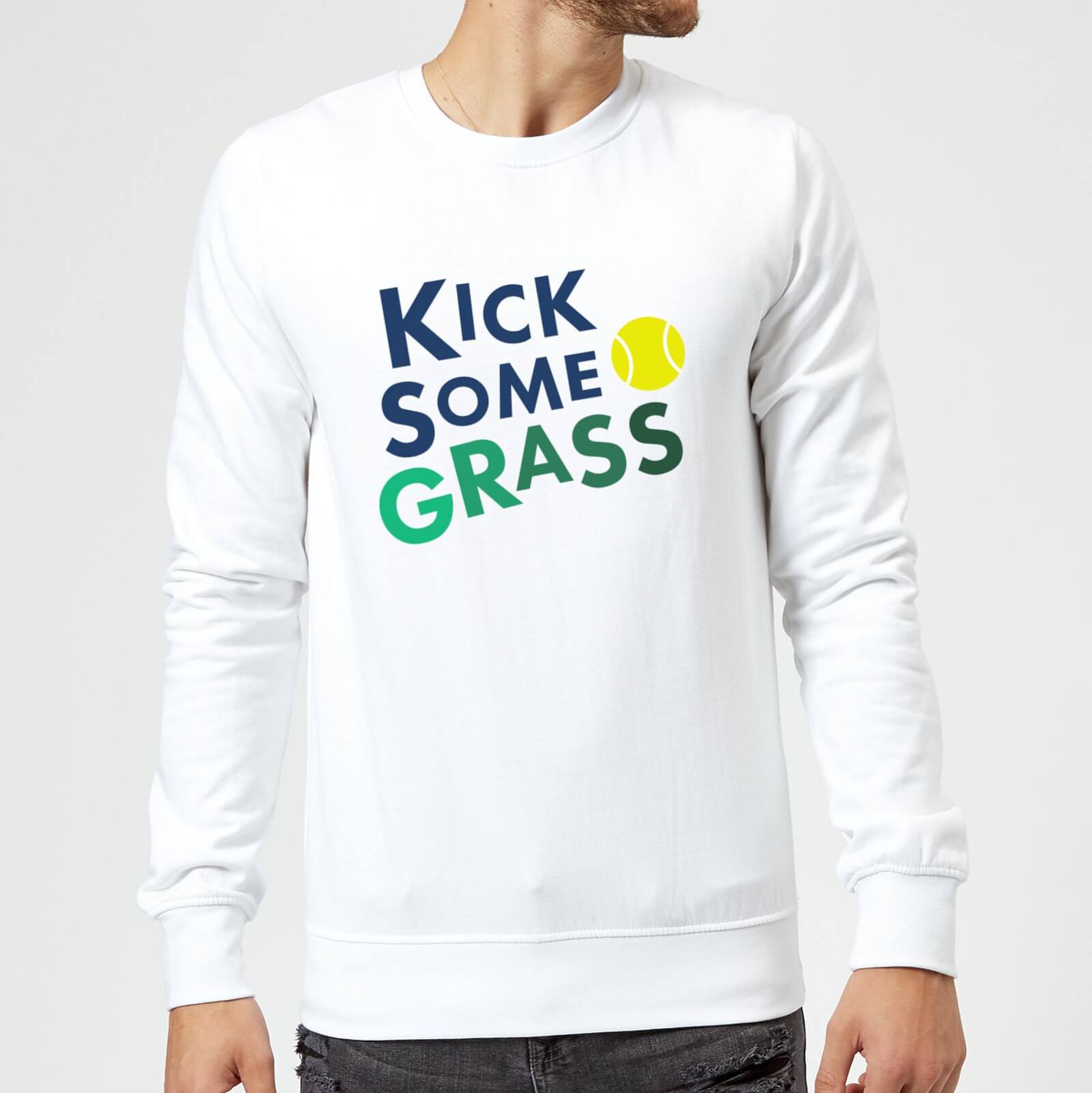 Kick Some Grass Sweatshirt - White - S - White