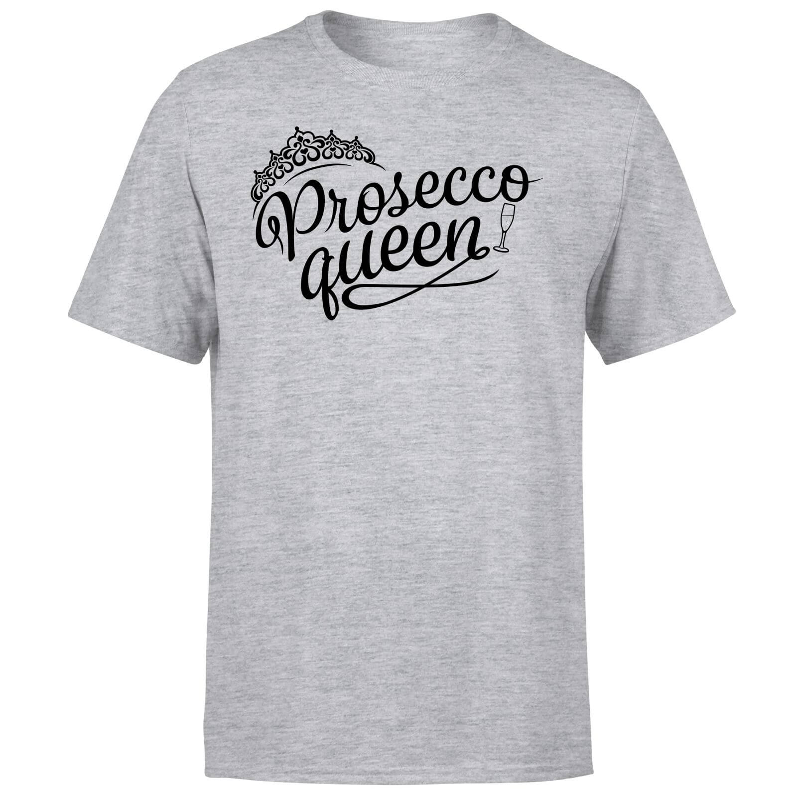 Prosecco Queen T-Shirt - Grey - S - Grey