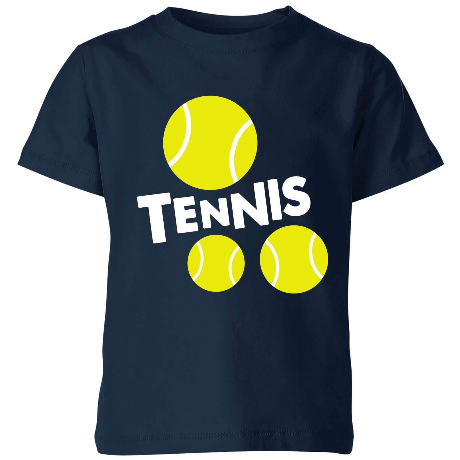 Tennis Balls Kids T-Shirt - Navy - 11-12 Years - Navy