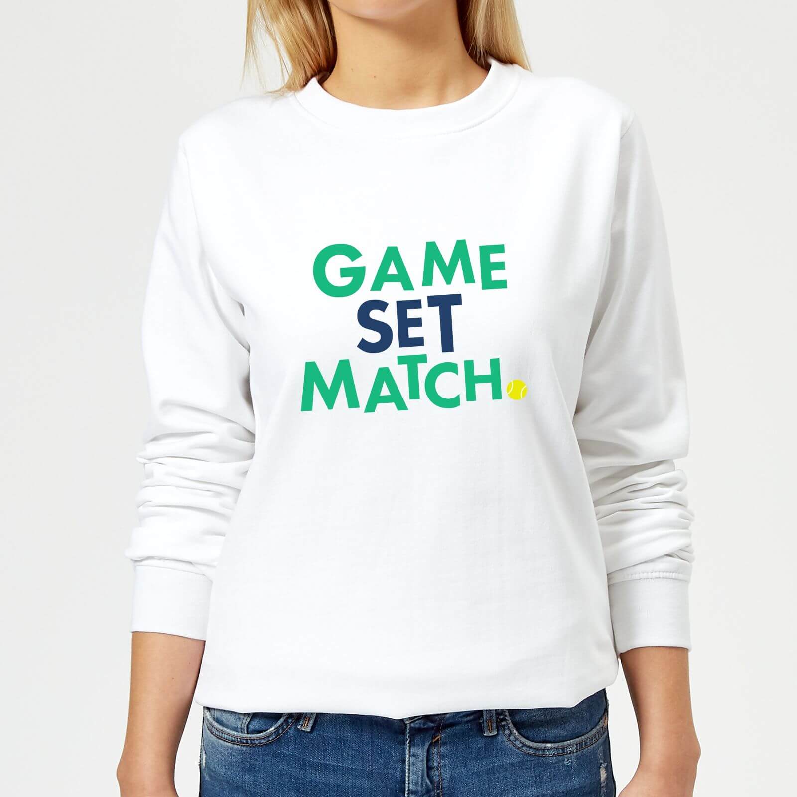 Game Set Match Women's Sweatshirt - White - XS - White