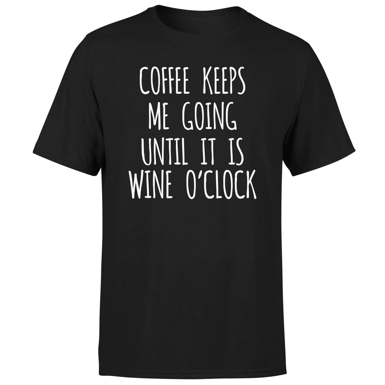 Coffee Keeps me Going T-Shirt - Black - S - Black