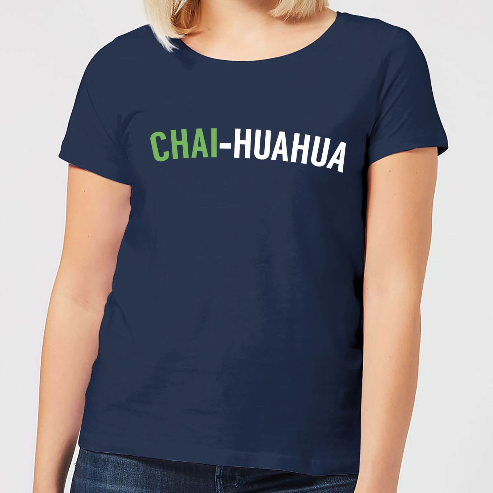 Chai-huahua Women's T-Shirt - Navy - S - Navy
