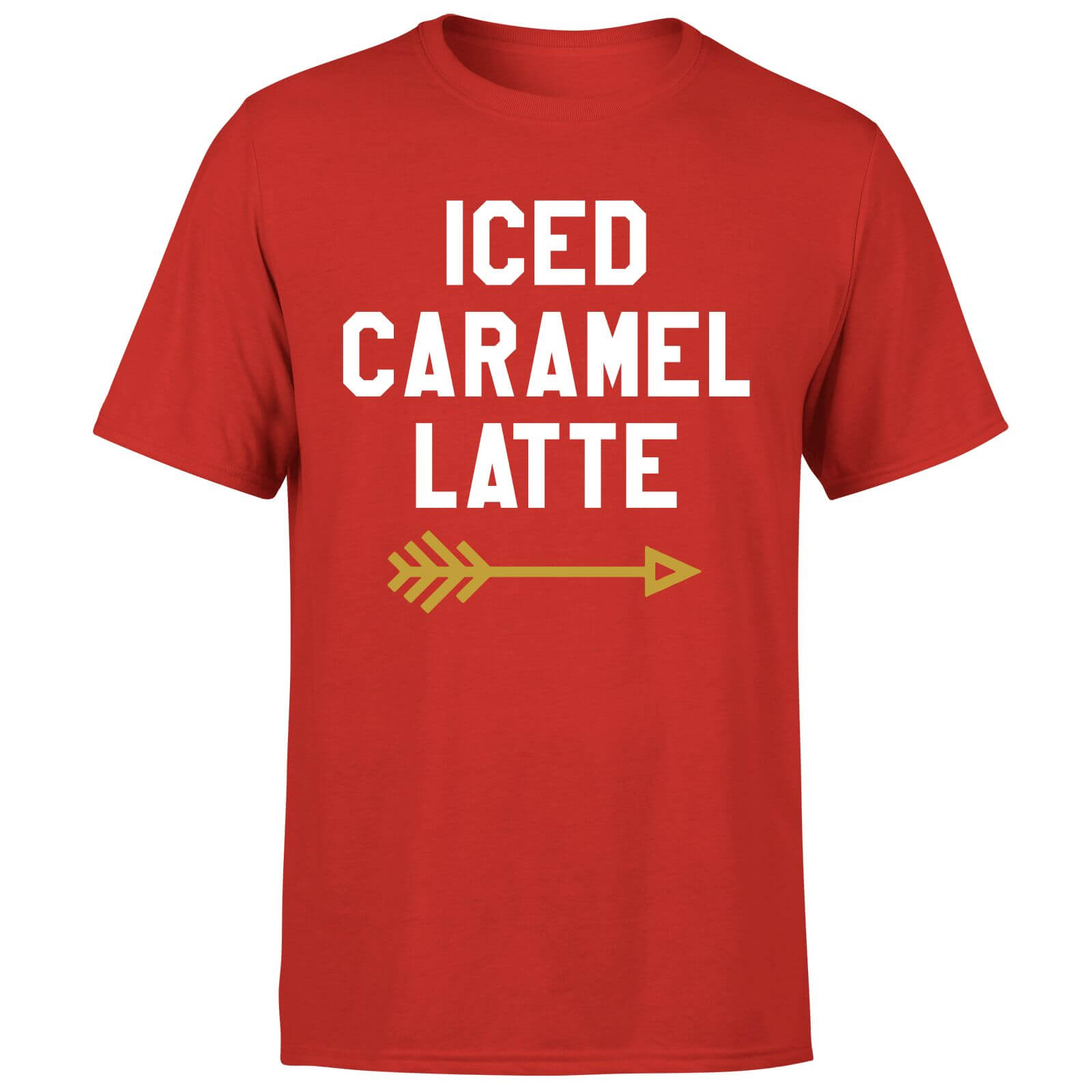 Iced Caramel Latte T-Shirt - Red - S - Red