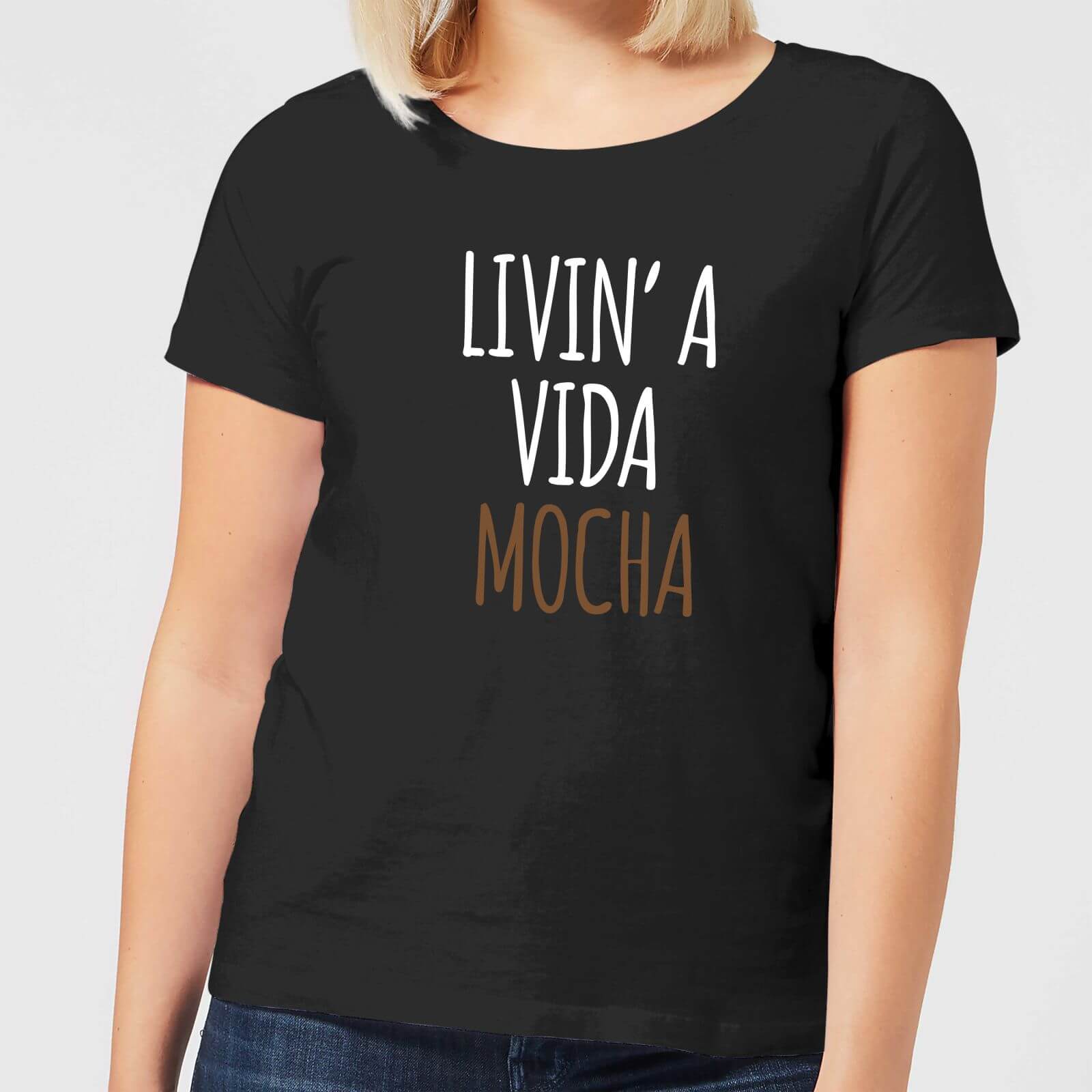 Image of Livin' a Vida Mocha Women's T-Shirt - Black - 5XL - Schwarz