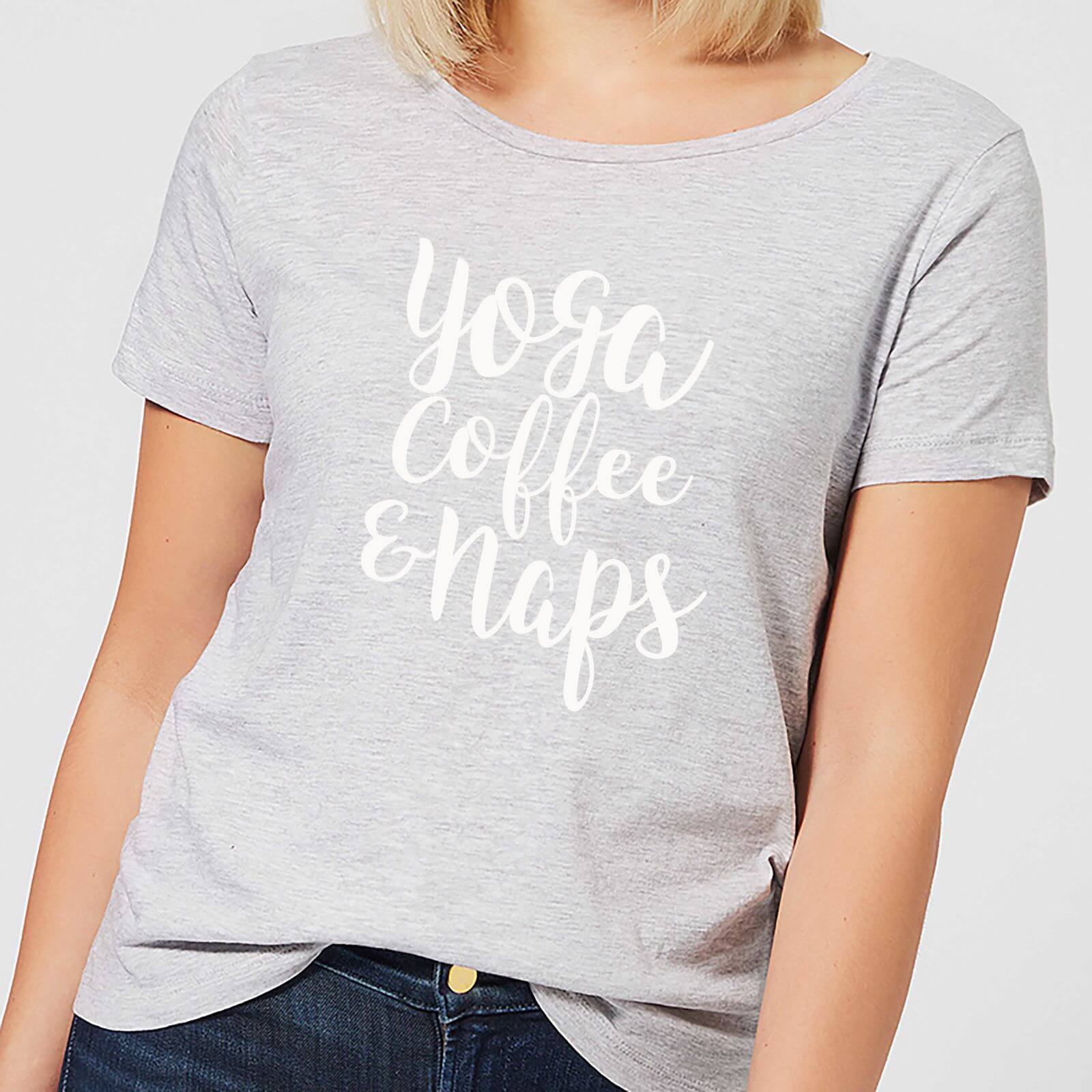 Yoga Coffee and Naps Women's T-Shirt - Grey - M - Grey