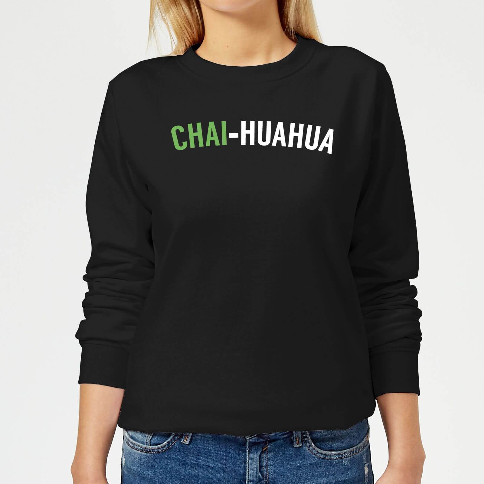 Chai-huahua Women's Sweatshirt - Black - XS - Black