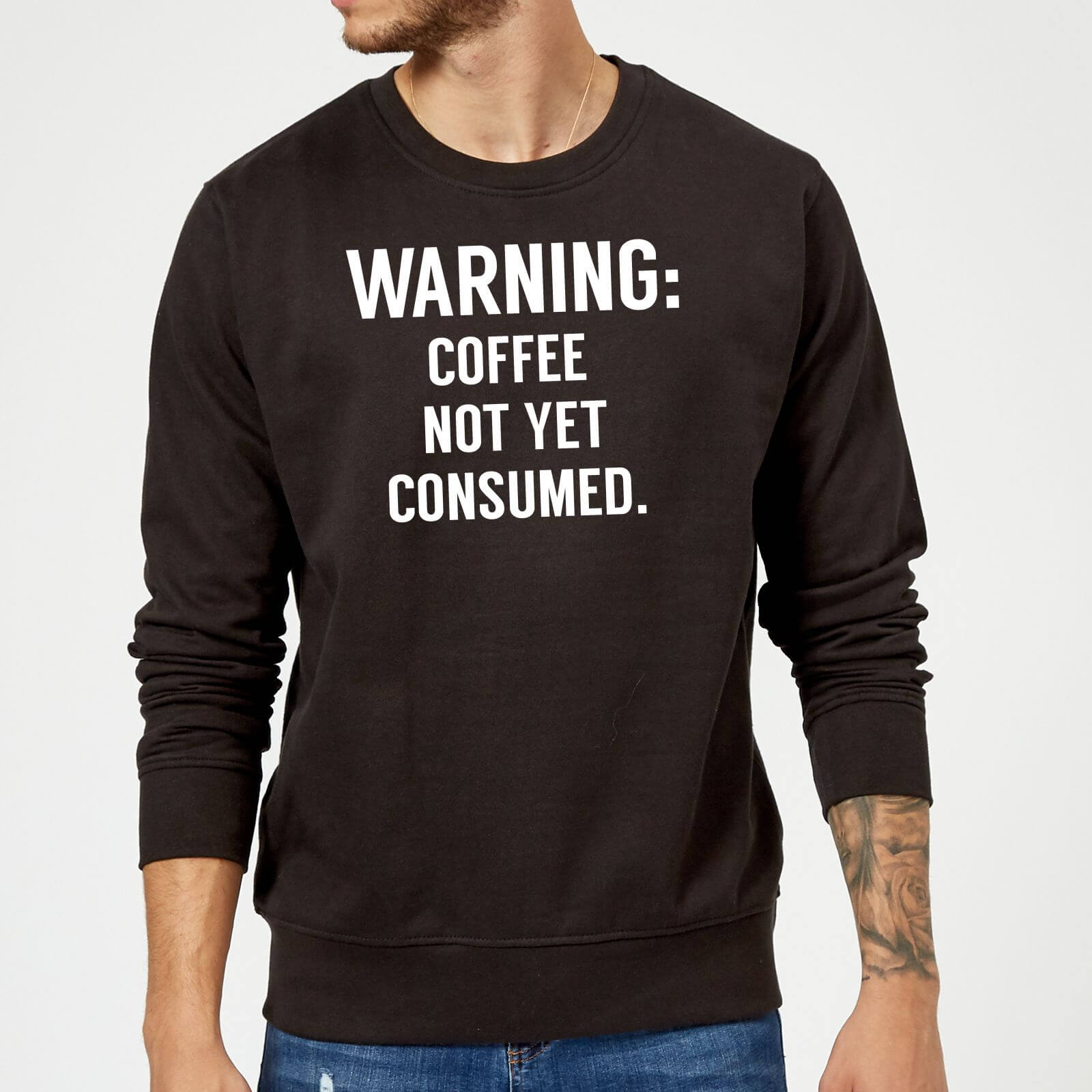 Coffee Not Yet Consumed Sweatshirt - Black - 5XL - Black
