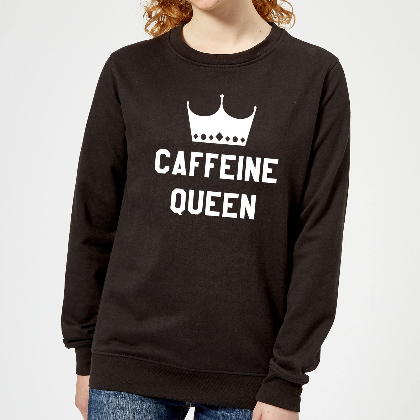 Caffeine Queen Women's Sweatshirt - Black - XS - Black