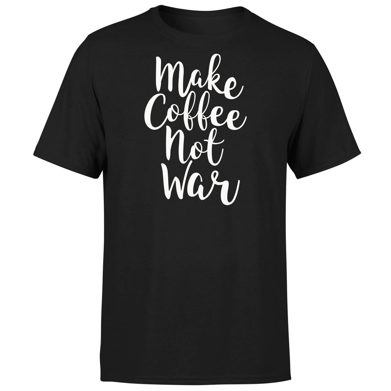 Make Coffee Not War T-Shirt - Black - S - Black