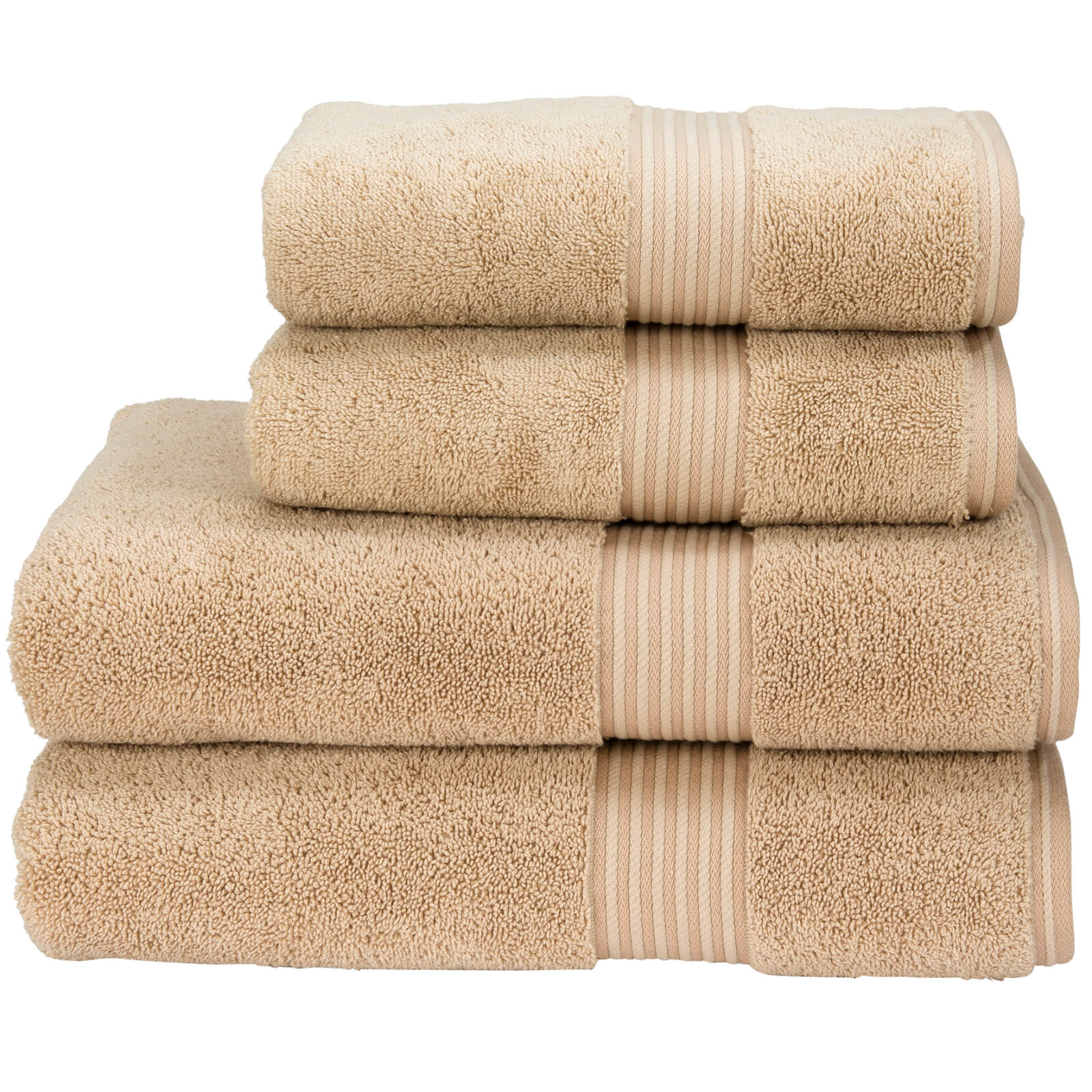 Christy Supreme Hygro Towel Range - Stone - Hand Towel (Set of 2) - Stone