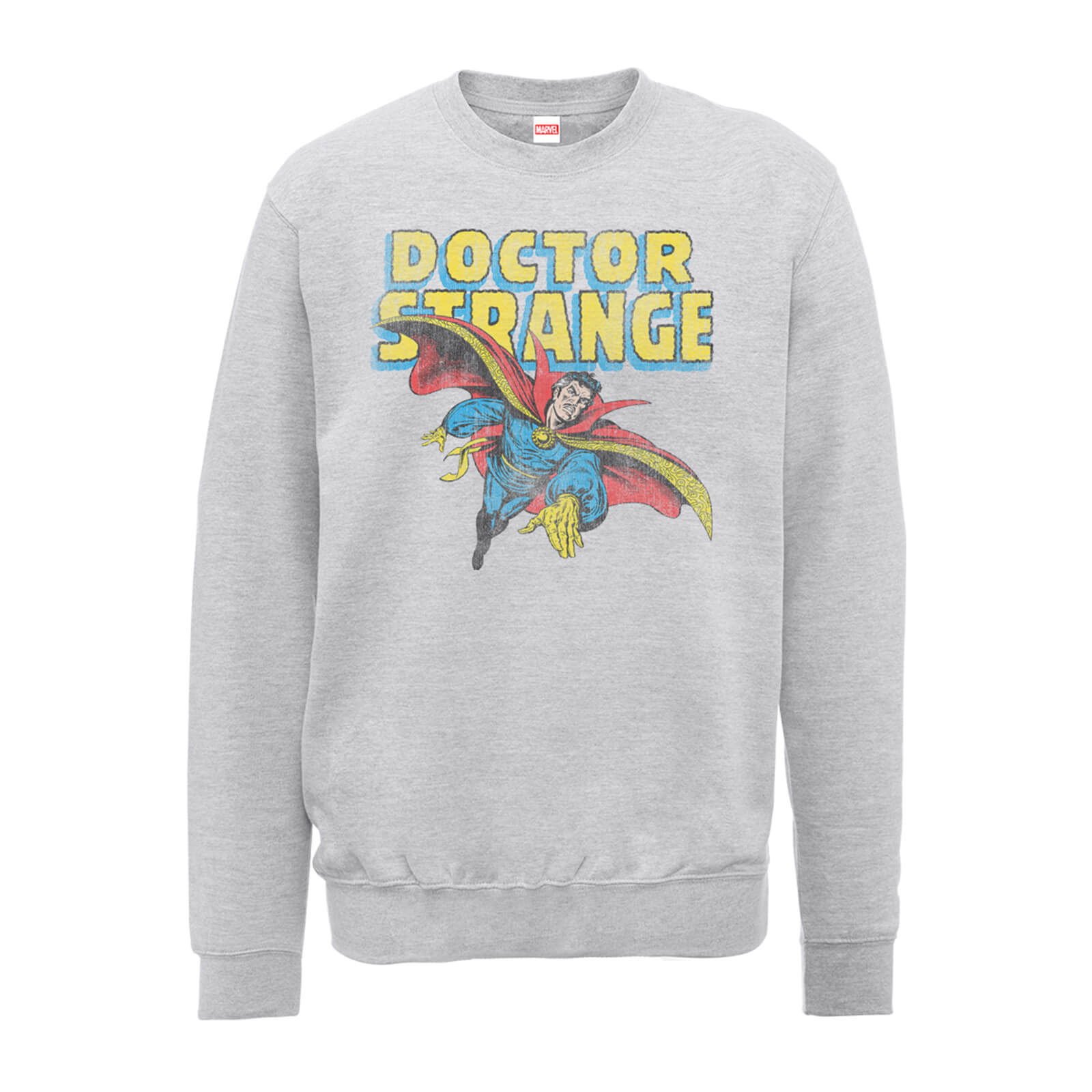 Marvel Doctor Strange Flying Men's Grey Sweatshirt - S