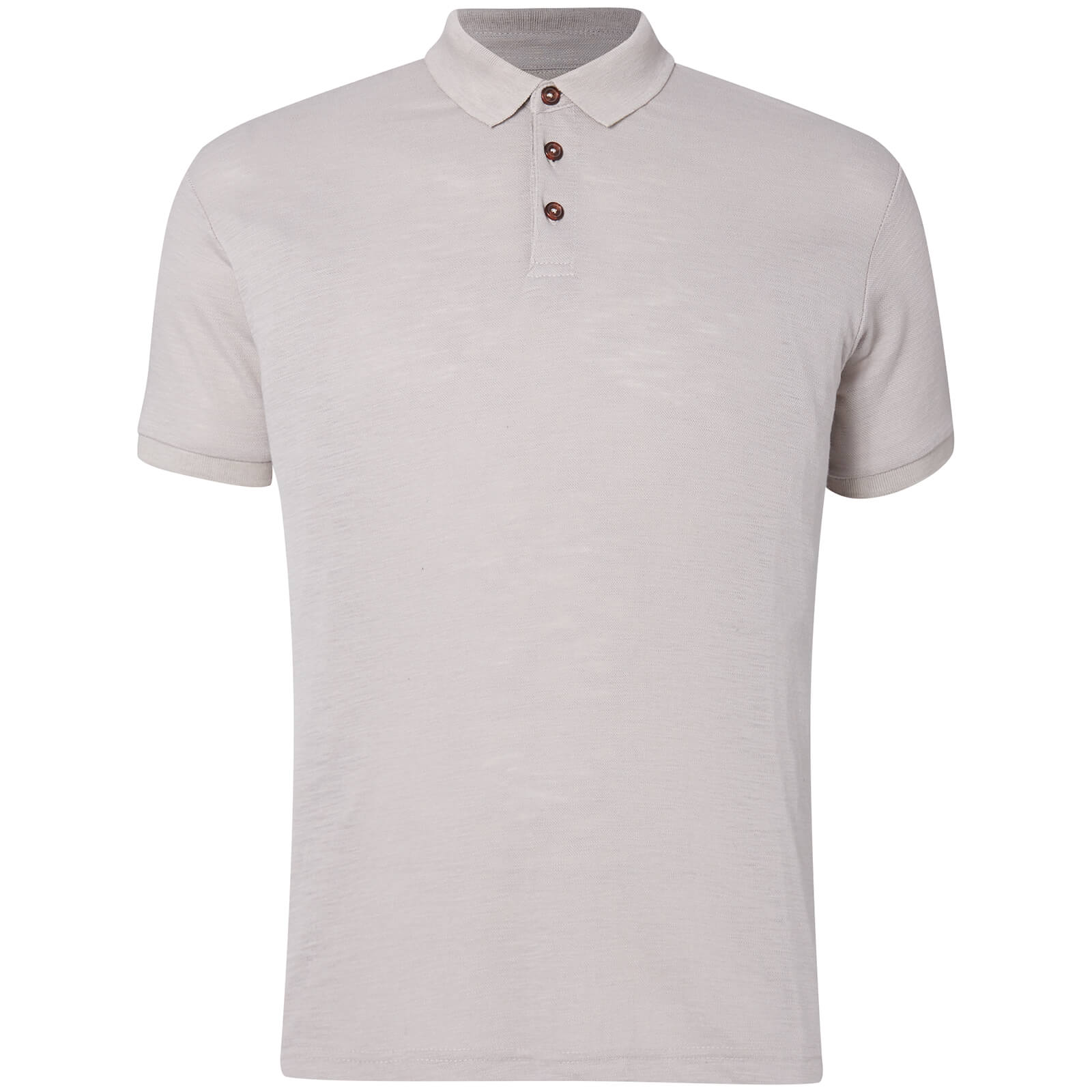 Polo Homme Slub D-Struct - Gris Chiné - M - Gris
