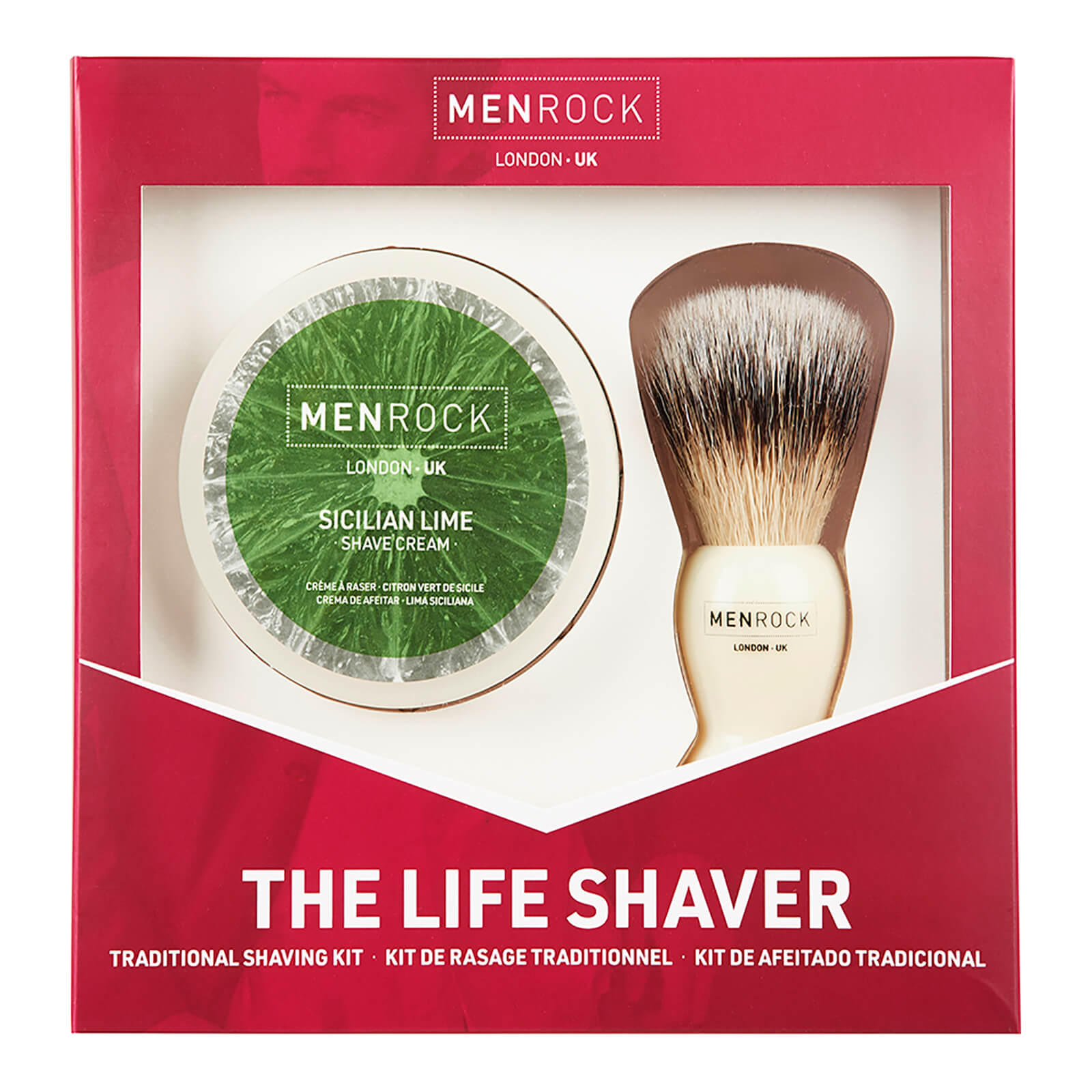 Men Rock The Life Shaver (Sicilian Lime Shave Cream, The Brush)