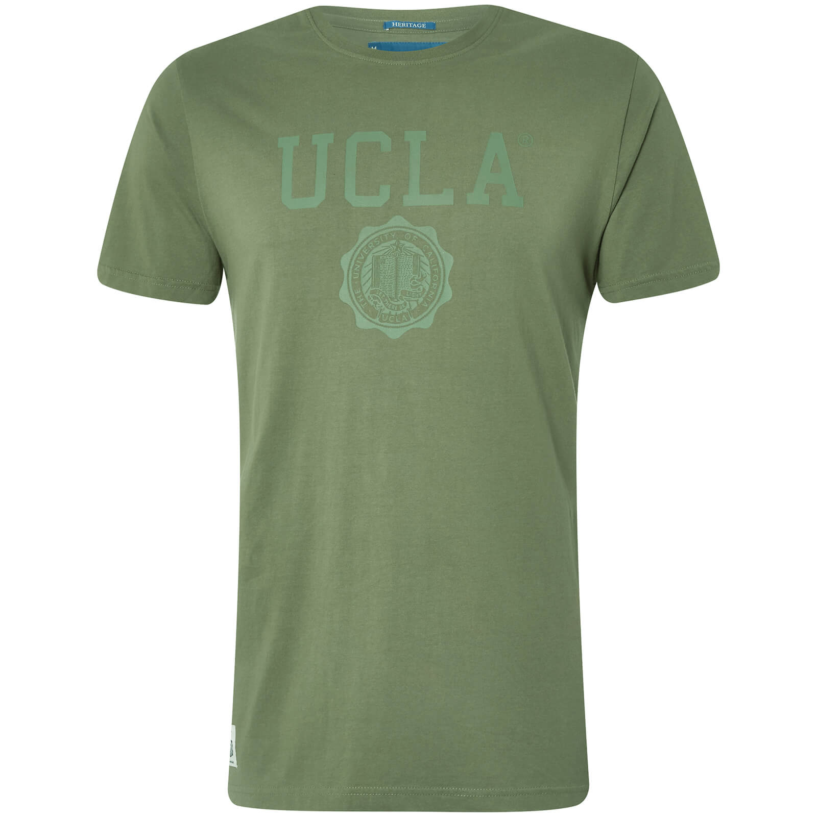 T-Shirt Homme Logo Powell UCLA - Vert - S - Vert Citron