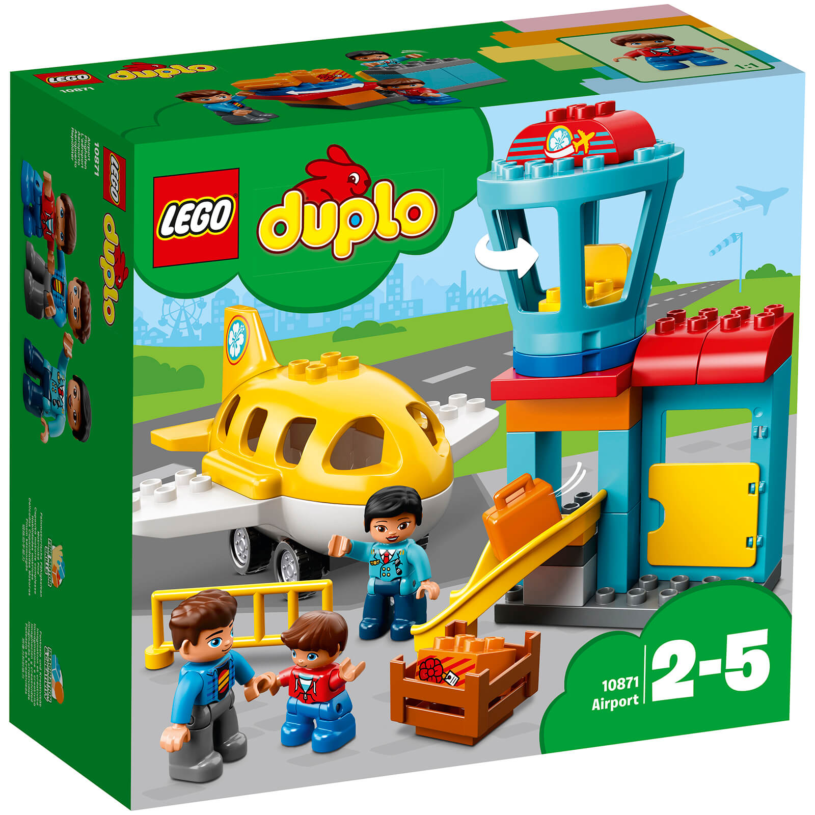 LEGO DUPLO My Town Airport Building Set with Airplane (10871)