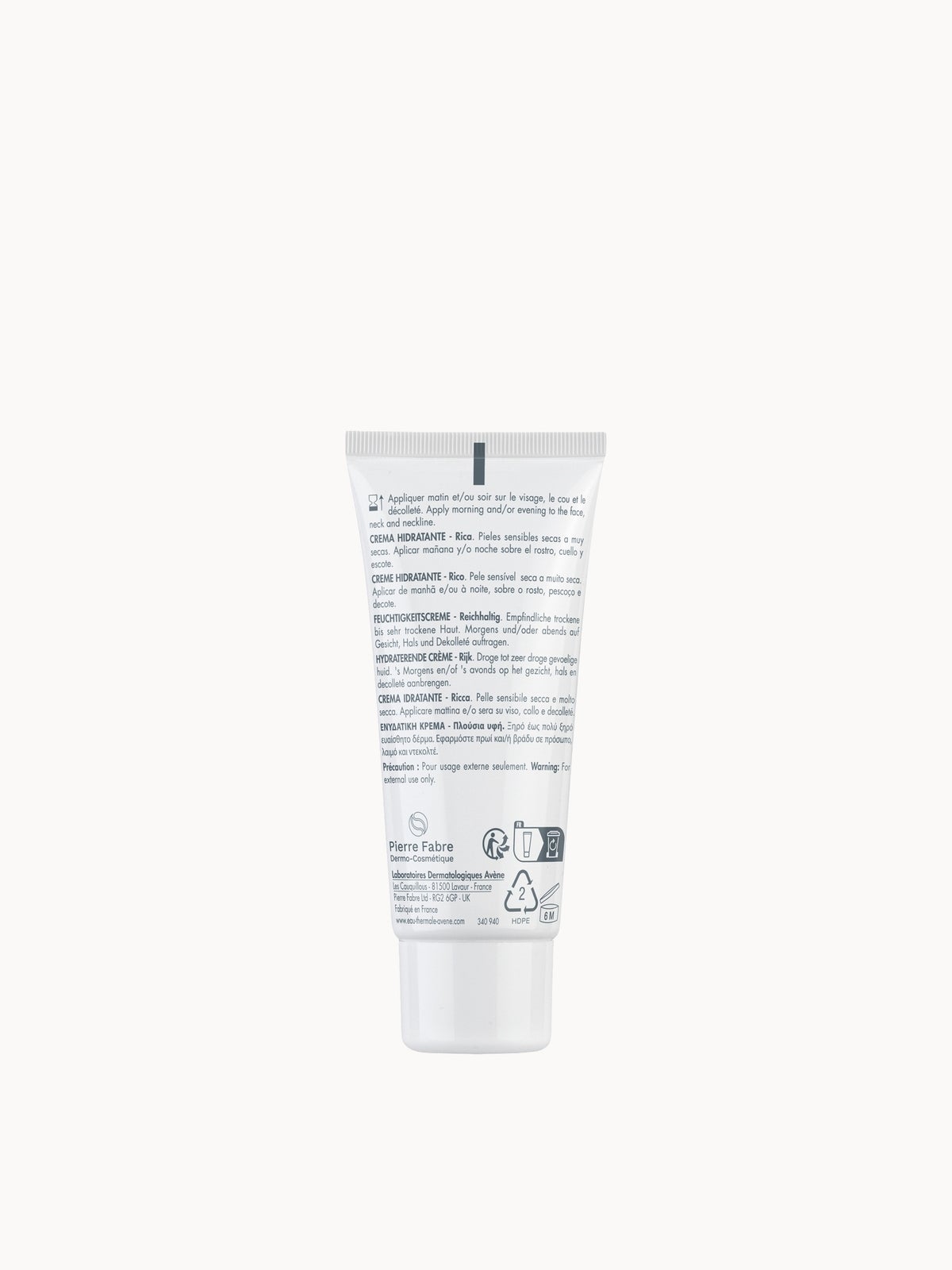 Avène Hydrance Rich Hydrating Cream for Dehydrated Skin 40ml 2