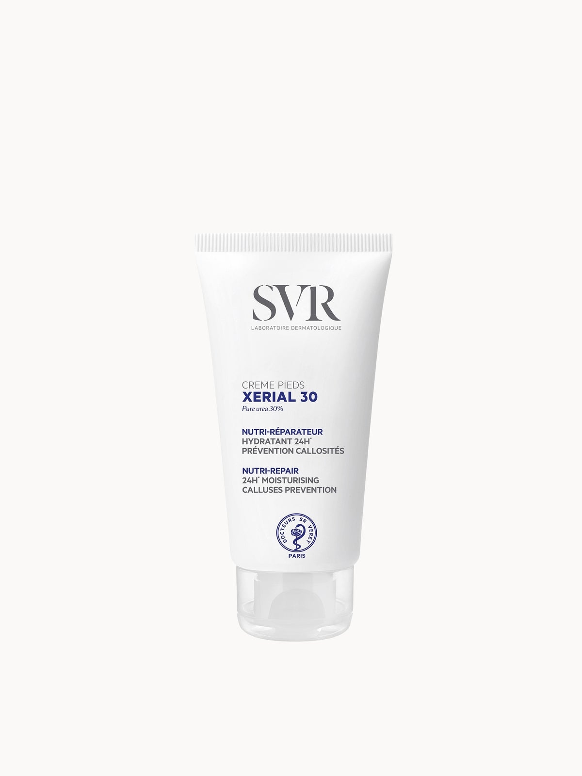 SVR XERIAL 30 24hr Hydration Pure Urea Foot Maintenance Cream for Dry, Scaly, Rough Skin Prone to Corns and Calluses, 50ml