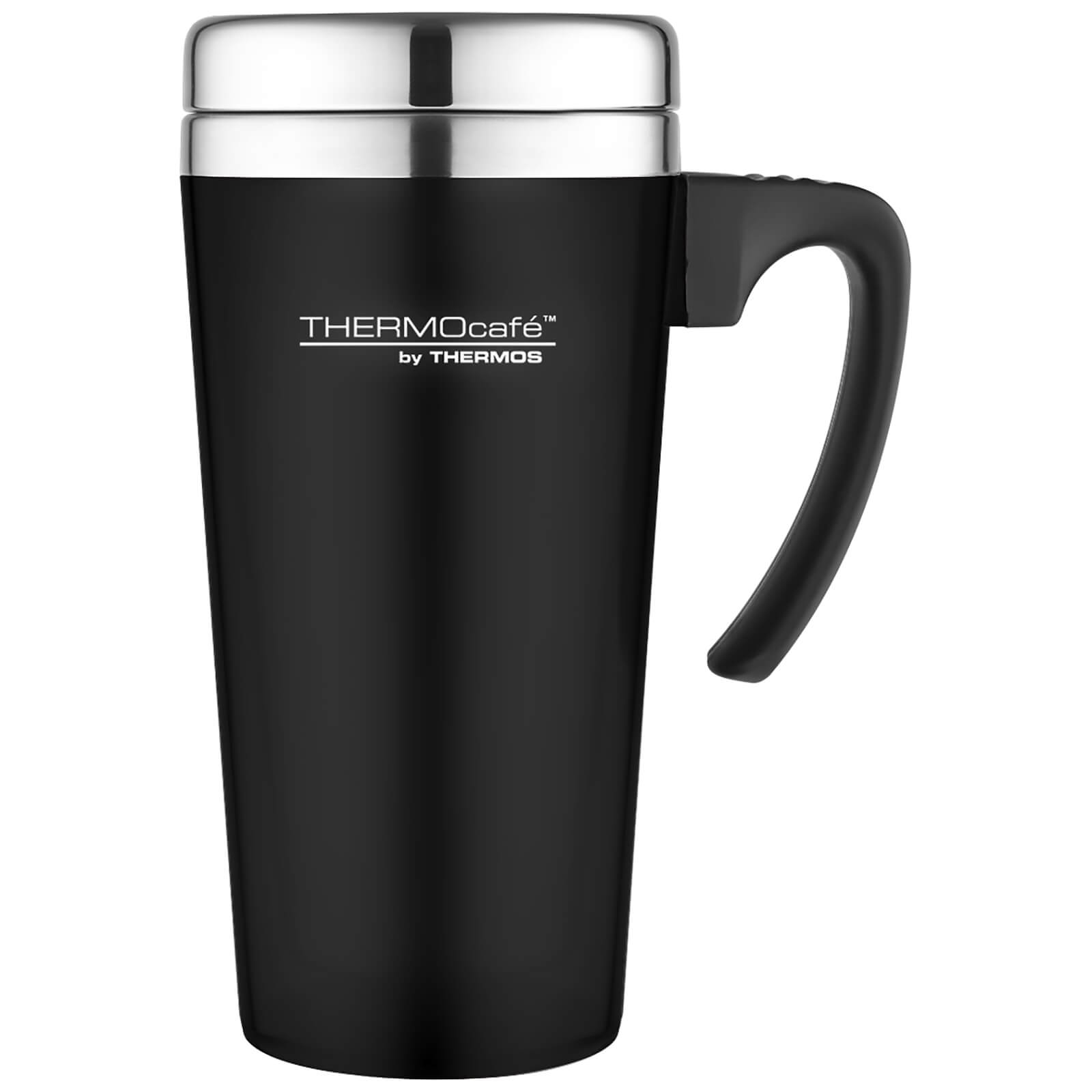 Thermos ThermoCafe Soft Touch Travel Mug - Black - 420ml