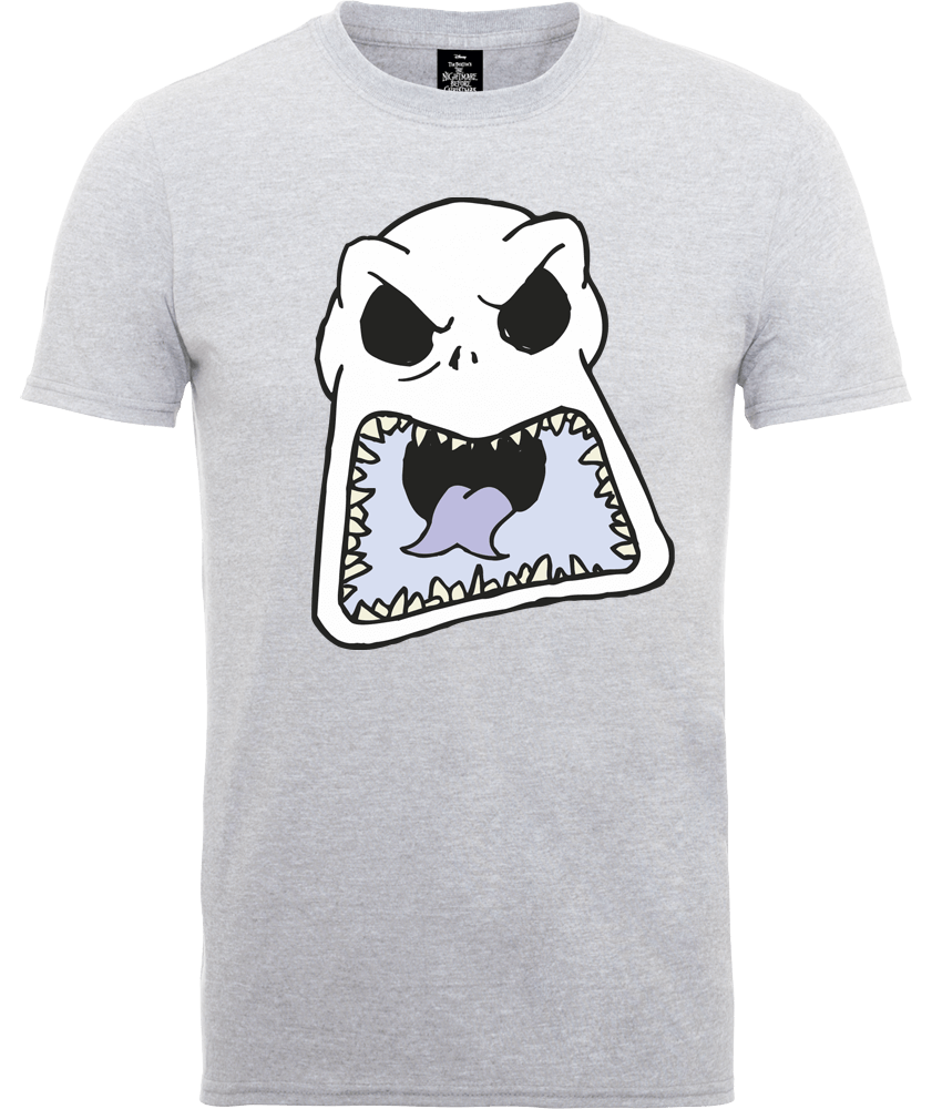 

T-Shirt Homme Jack Skellington en Colère - L'Étrange Noël de Monsieur Jack - Gris - S