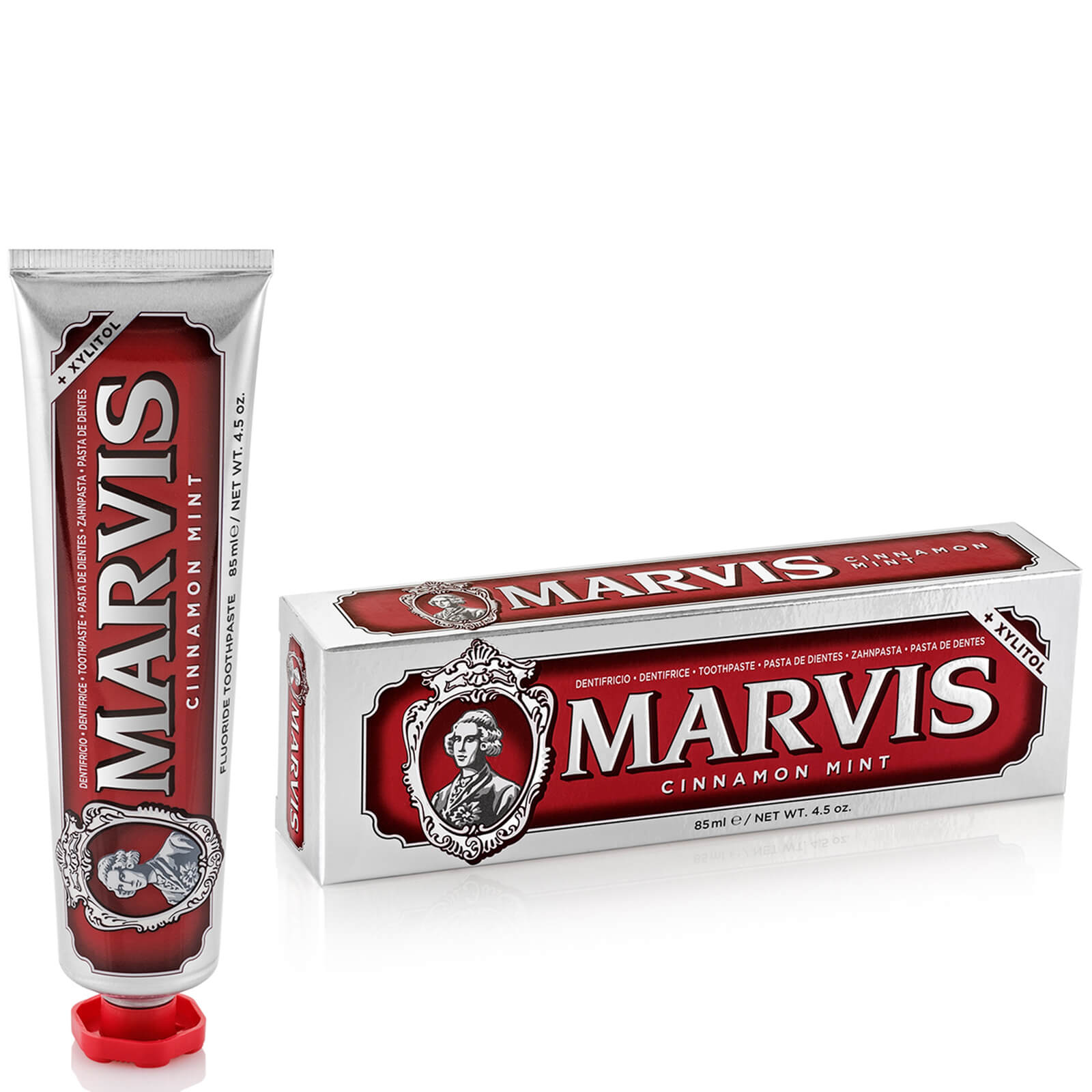 Marvis Cinnamon Mint Toothpaste 85ml lookfantastic.com imagine