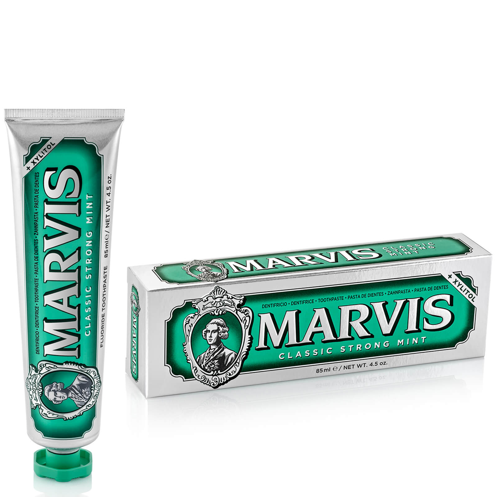 Marvis Classic Strong Mint Toothpaste 85ml lookfantastic.com imagine